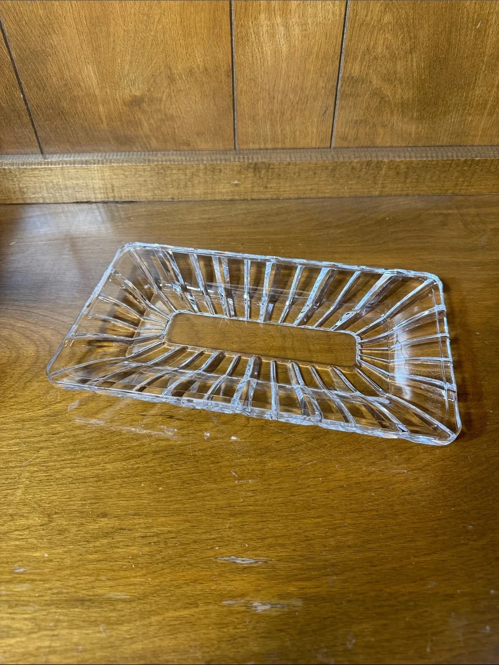 Transparent Clear Acrylic Rectangular Vanity Tray
